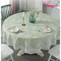 {Deceil} Tablecloth180x180พลาสติกผ้าปูโต๊ะกลม4ที่นั่ง/6ที่นั่ง/8ที่นั่งกันน้ำและกันน้ำมัน