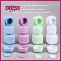 PETI DRESS มาการอง กล่องครีมทาหน้า พลาสติกทำจากพลาสติก สี่เหลี่ยมสี่เหลี่ยม ขวดเปล่าเปล่า ของใหม่ 30/50ก. ขวดรีฟิล การเดินทางการเดินทาง