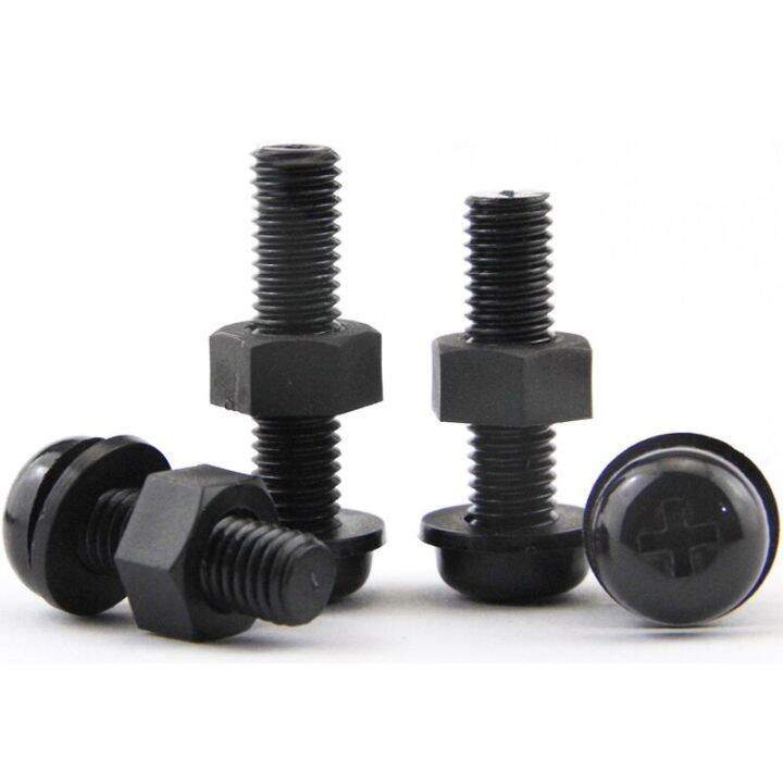 3in1-set-black-nylon-screw-nut-washer-gasket-combination-m2-m2-5-m3-m4-m5-m6-m8-round-head-cross-bolt-plastic-insulated-screw-nails-screws-fasteners