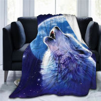 Wolf Blanket ผ้าลินินคุณภาพดีผ้าลินินอบอุ่นนุ่มขนฟูโซฟาเตียงผ้าห่มสำหรับเครื่องปรับอากาศผ้าห่ม Nap Blanket