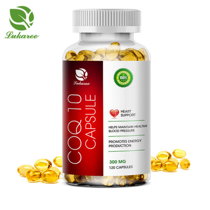 COQ10 Capsules 300mg for Heart Support Improve Cardiovascular & Blood
