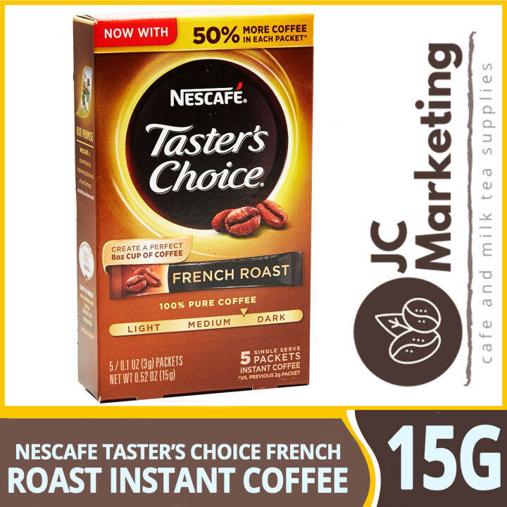Nescafe Taster’s Choice French Roast Instant Coffee 5 x 3g Lazada PH