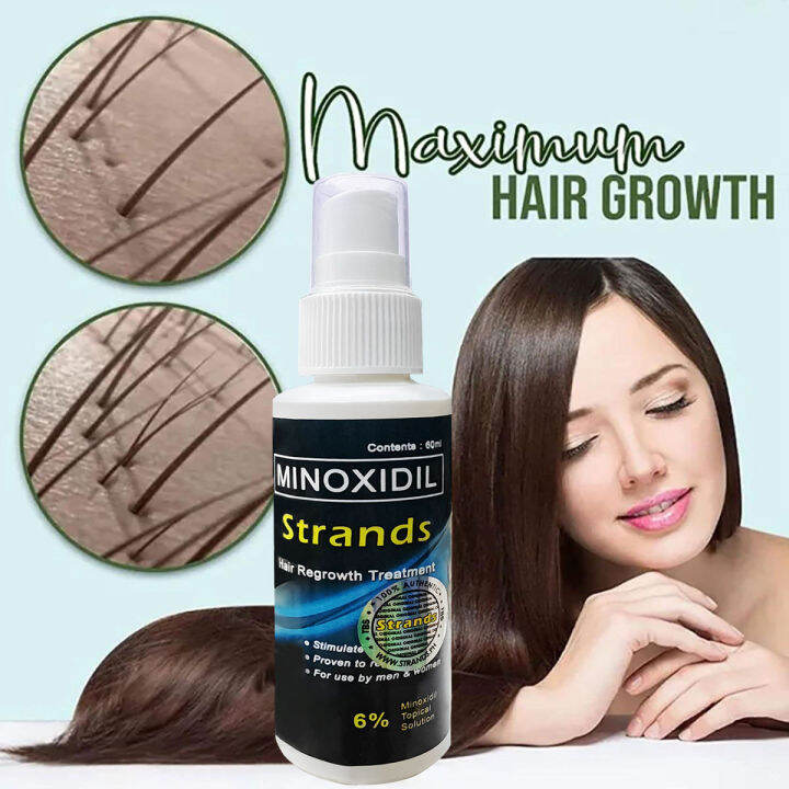 Minoxidil Strands 6% for Men and Women Hair Grower 60ml | Lazada PH