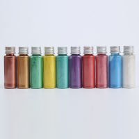 170g Natural Mica Mineral Soap Pearlescent Powder Pigment Mica Nail Glitter Pearl Powder epoxy resin Pigment.10bottlesset