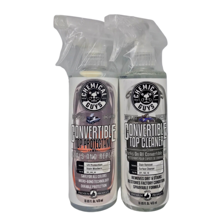 Chemical Guys Bundle Convertible Top Cleaner Stain Remover & Top