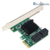 PCI Express แบบ1X ถึง SATA3.0 4พอร์ต,อะแดปเตอร์ขยาย PCI-E X1/X4/X8/X16