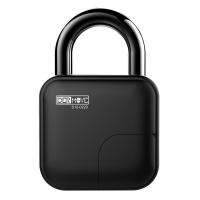 สุดยอด!✅ กุญแจคล้องสแกนลายนิ้วมือ DERMOVE S10 สีดำ กุญแจคล้อง SMART FINGER PRINT PADLOCK DERMOVE S10 BLACK