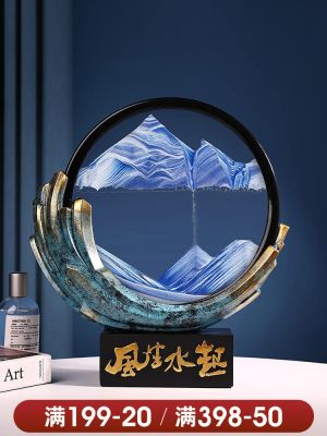 ☸♛ Mr Han popular quicksand painting hourglass furnishing articles home office sitting room adornment moved into gifts