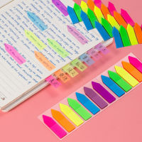 Rayua 100แผ่น arrow Shape Fluorescent Paper self adhesive MeMO Pad Sticky Notes