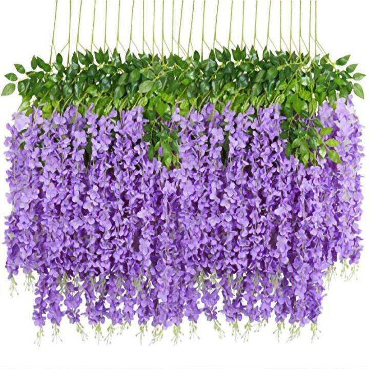 ayiq-flower-shop-12ชิ้น110ซม-wisteria-ประดิษฐ์ดอกไม้ผ้าไหมแขวน-garland-vine-หวายดอกไม้ปลอมสำหรับงานแต่งงาน-home-party-garden-wall-decor