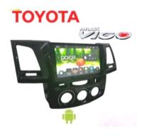 เครื่องเล่นAndroidติดรถยนต์พร้อมจอ 2 Din จอขนาด 9 นิ้ว ตรงรุ่น TOYOTA HILUX VIGO ระบบ Android 9 รุ่นใหม่ล่าสุด Ram 2G/Rom 32G จอกระจก 2.5D แบบ IPS พร้อมหน้ากาก ชัดทุ