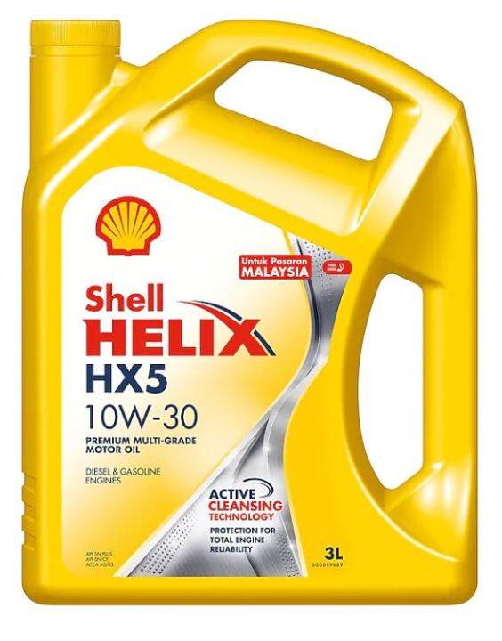 [Pasaran Malaysia] Shell HX5 10w30 3L Mineral Engine Oil Minyak Hitam ...