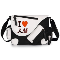 No Game No Life I Love Human Students School Teenagers Cartoon Cute Crossbody Messenger Shoulder Bags Bookbag Daily Outdoor Gift