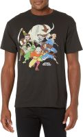 Nickelodeon Mens Avatar The Last Airbender Character Group T-Shirt-Aang, Zuko, Katara, Toph, Sokka