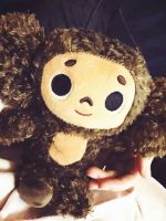 【cw】 Cheburashka Big Eyes Russia with Soft Plushie Figurine Kids Children Appease Fans Collection