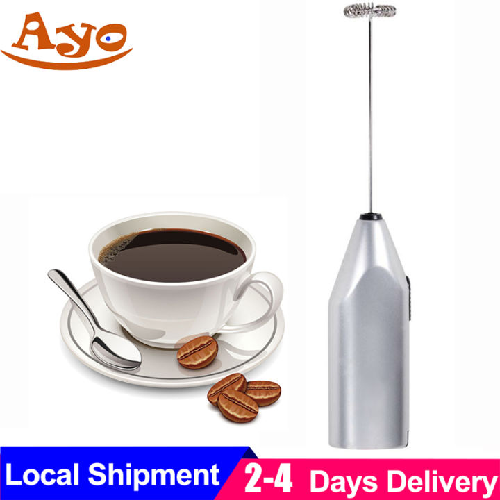 Electric Milk Frother Coffee Maker Handheld Whisk Beater Foam Maker Drink  Mixer With Stand Kitchen Milk Coffee Egg Stirring Tool