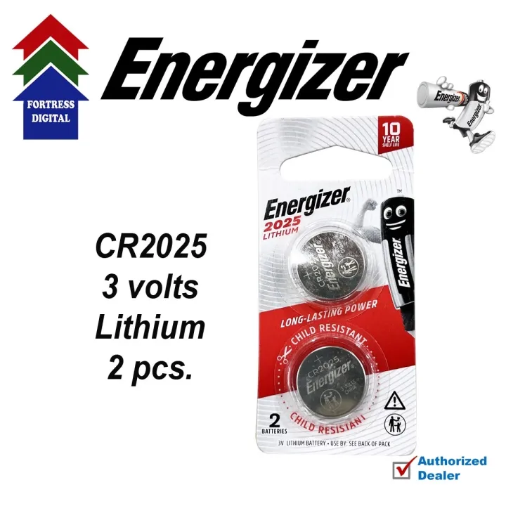 Energizer Lithium Coin Button Flat Battery CR2025 / CR2025 / CR 2025