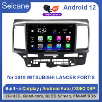 Seicane 9นิ้ว 2.5D QLED หน้าจอสัมผัส Android12.0  หัวหน้าหน่วยเครื่องเล่นวิทยุ 2010 MITSUBISHI LANCER FORTIS GPS นำทางบลูทู ธ ระบบเสียงรถยนต์สนับสนุน Mirror-Link 4G WiFi Carplay