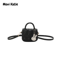 Movi Katie กระเป๋าสะพายข้างสำหรับผู้หญิง,กระเป๋าน่ารักขนาดเล็กยอดนิยมฤดูร้อนแฟชั่นกระต่ายน่ารักใหม่กระเป๋าคุกกี้ถือกระเป๋าทรงถุงผ้าสะพายไหล่