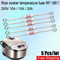 5Pcs/lot Rice cooker ceramic hot melt fuse RF 10A 15A 20A /185C Ceramic rice cooker fuse RF 250V 10A 185C 20A 185C 15A 185C Fuses Accessories