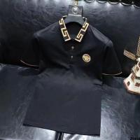 T เสื้อยืดพิมพ์ลายแบรนด์แฟชั่น 2023POLO เสื้อหัวผู้ชาย jacquard คอปกเทรนด์ใหม่สไตล์อเมริกันเข้ารูปฤดูร้อนแขนสั้นผู้ชาย