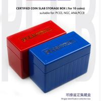 Graded coin storage box Certified coin slab storage box for 10coins coin collection box storage box MingT PCCB