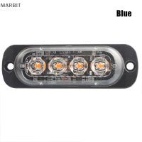 MARBIT 4LED Car Warning Light Grill breakdown ไฟฉุกเฉิน LED ไฟด้านข้างยาว