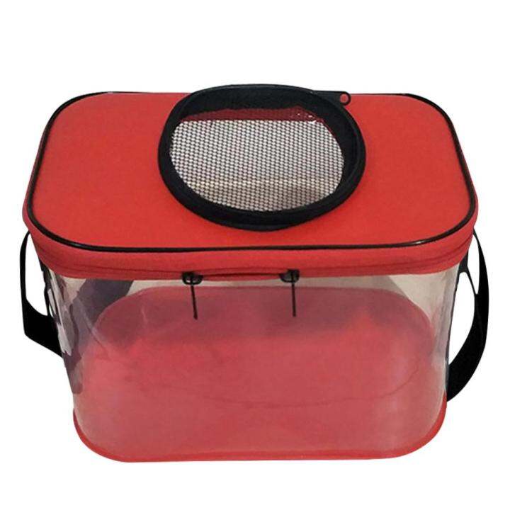 Fish Bucket Portable Skylight Breathable Fish Bucket Transparent 