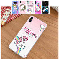 โปร่งใส ซิลิโคน อ่อนนุ่ม เคสโทรศัพท์ หรับ iPhone 13 14 G9 Moto 12 G8 Play Mini SE Power Max Plus Pro TPU ปก TG-253 Cute Unicorn