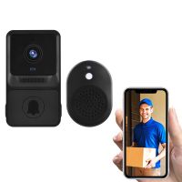 ❐♞☒ Smart Security Visual Doorbell Camera 1080P HD High Resolution Wireless Video Doorbell with IR Night Vision Real-Time Monitoring