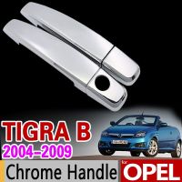 【On Sale】 vivovivo สำหรับ Opel Tigra B ชุดแต่งขอบมือจับโครเมี่ยมชุด Vauxhall Holden ที่ปัดน้ำฝน Tigra TwinTop 2006สติ๊กเกอร์ประดับรถยนต์แต่งรถ