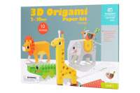 tooky Land-3D Origami Paper Kit - สติ๊กเกอร์กิจกรรม 3 มิติ ลายสัตว์ป่า