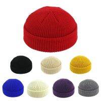 【YD】 Warm Cap New Fashion Mens Beanie Knit Hat Boy Skullcap Cuffs Short Color