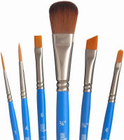 PRINCETON ARTIST BRUSH CO. Princeton Select Artiste, Series 3750, พู่กันสำหรับอะคริลิค, สีน้ำและน้ำมัน, ชุด 6 ชิ้น