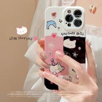 เคสโทรศัพท์สติกเกอร์เพชรแมวแบบแข็งสำหรับ Iphone14pro/14/13pro/11/12/13 Promax/xr X XSmax