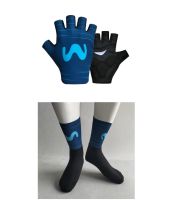 hotx【DT】 2022 INEOS FDJ LOTTO UAE JUMBO VISMA Half Cycling Gloves   ONE PAIR CYCLING SOCKS