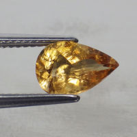 พลอย ทัวร์มาลีน ดิบ แท้ ธรรมชาติ ( Natural Yellow Tourmaline ) หนัก 1.59 กะรัต