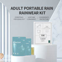 Portable Rain Proof Kit EVA Transparent Raincoat Hooded Raincoats Waterproof Shoe Covers Men and Women Fashion Rain Suit