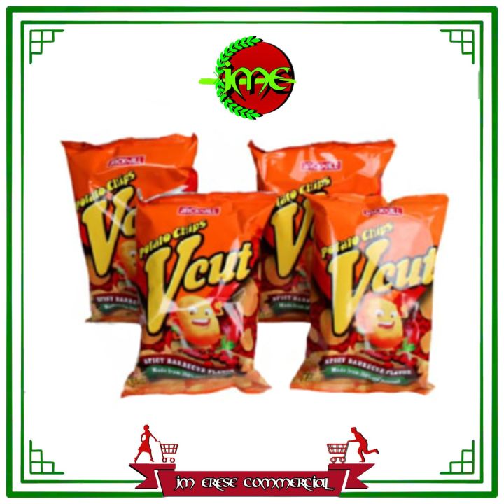 Jack N Jill V Cut Potato Chips Spicy Barbecue Flavor 4pcs X 60g Lazada Ph 3343