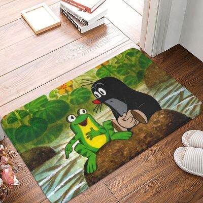 （A SHACK） Krtek Zdenik Miler Animation Non SlipPlaying With The Frog BathMat PrayerFlannelDecor