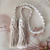 【LZ】wr0901737xinxin04 Boho Deacor Macrame Curtain Tiebacks Cotton Tassel Curtain Tie Accessory for Living Room Holdback Window Home Bedroom Decoration