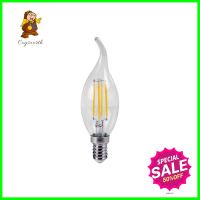 หลอด LED HI-TEK FILAMENT OPERA 4 วัตต์ E14 สีเหลืองLED FILAMENT BULB HI-TEK FILAMENT OPERA 4W E14 WARMWHITE **ราคาดีที่สุด**