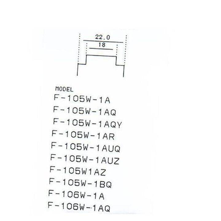 สายสายนาฬิกา18มม-สำหรับ-f-105w-f106w-รุ่น-f-91wg-ส่วนลดจำกัดเวลาสีดำ