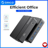 ORICO 4พอร์ต7พอร์ต USB ฮับ3.0 5 Gbps ความเร็วสูงแบบพกพาตัวแยก USB กับ12V อะแดปเตอร์สำหรับแล็ปท็อปพลังงานอุปกรณ์โต๊ะทำงาน