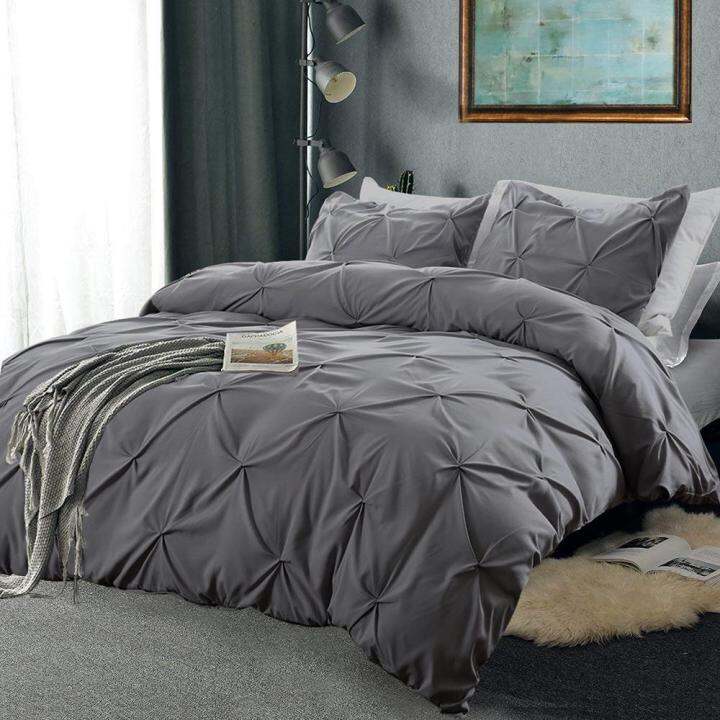 35 Pleat Bedding Set Cotton Luxury Super Soft Duvet And Pillowcases