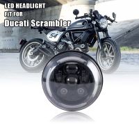 โคมไฟไฟหน้ารถมอเตอร์ไซค์แบบ LED สำหรับ Ducati Scrambler  "ปลั๊กแอนด์เพลย์"