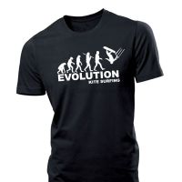 ใหม่ เสื้อยืดลําลอง แขนสั้น พิมพ์ลาย Evolution KitesurfingER แฟชั่นสําหรับผู้ชาย 7G1P