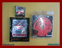 HONDA GROM125 MSX125 FRONT (12T) &amp; REAR (30T) SPROCKET &amp; CHAIN (420N) (120L) "PINK" SET #สเตอร์หน้า12ฟัน #สเตอร์หลัง30ฟัน #โซ่สีชมพู