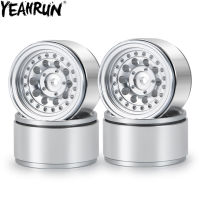 YEAHRUN 4PCS 1.0" Beadlock Wheel Rims Aluminum Alloy Wheel Hubs for 1:24 Axial SCX24 90081 RC Crawler Car Parts