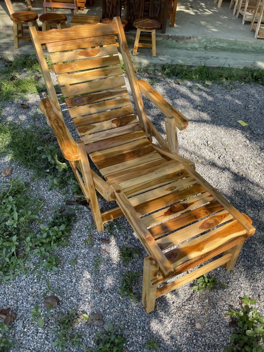 เก้าอี้ระนาดไม้สักสีธรรมชาติ-เปลนอนไม้สัก-เก้าอี้นอนไม้สัก-เก้าอี้ปรับนอน-เก้าอี้พักผ่อน-เก้าอี้พับได้-เก้าอี้ชายหาด